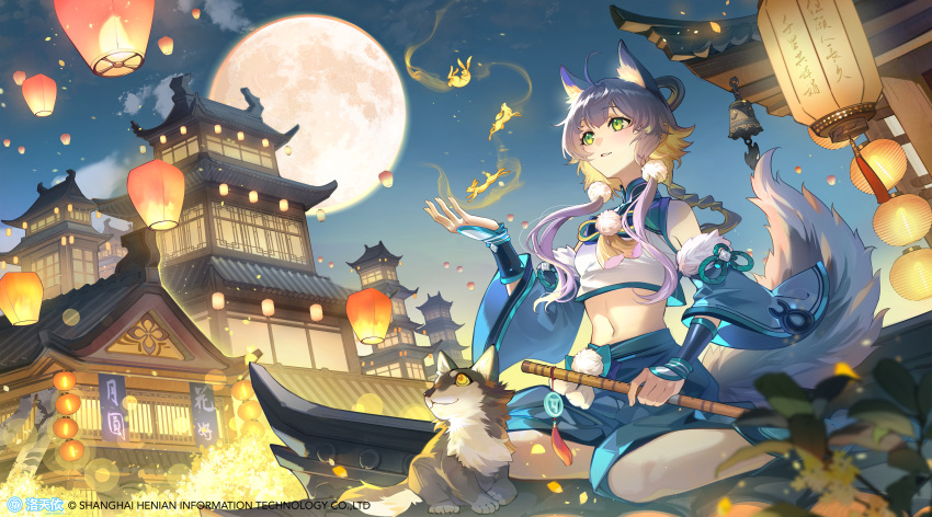 1girl, absurdres, ahoge, animal_ear_fluff, animal_ears, ankle_boots, architecture, bare_shoulders
