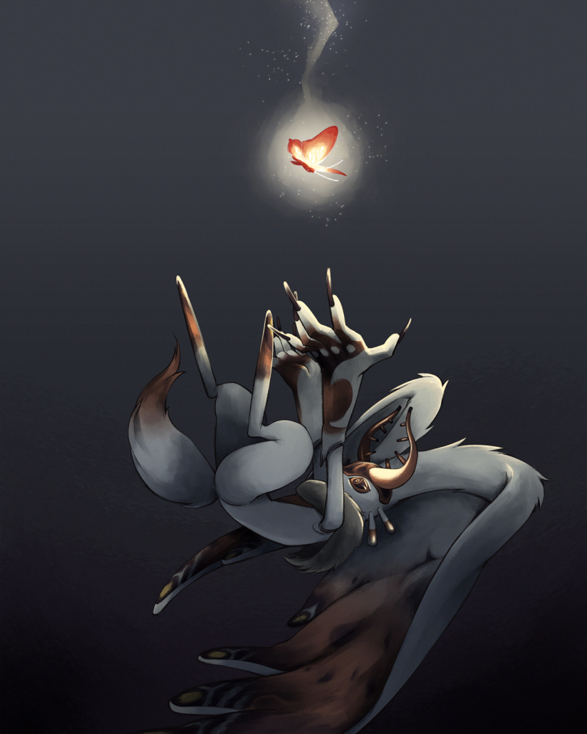 antennae, antlers, bug, butterfly, butterfly_wings, chaos_elfilis, claws, commentary_request