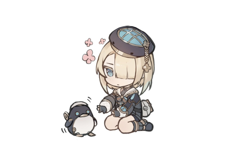 1boy, asymmetrical_bangs, beret, black_footwear, black_gloves, black_hat, black_jacket, black_shorts