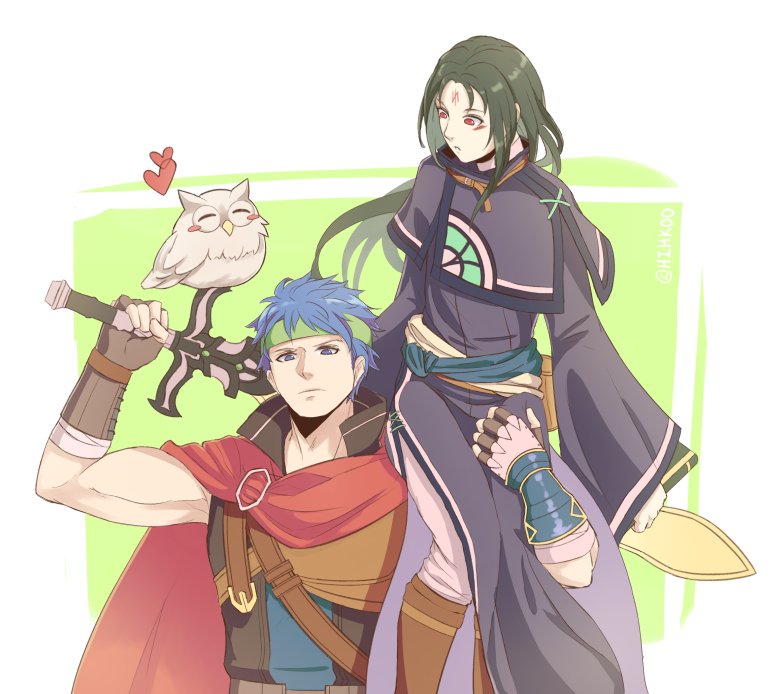 2boys, black_hair, blue_eyes, blue_hair, feh_(fire_emblem_heroes), fire_emblem, fire_emblem:_path_of_radiance, fire_emblem:_radiant_dawn