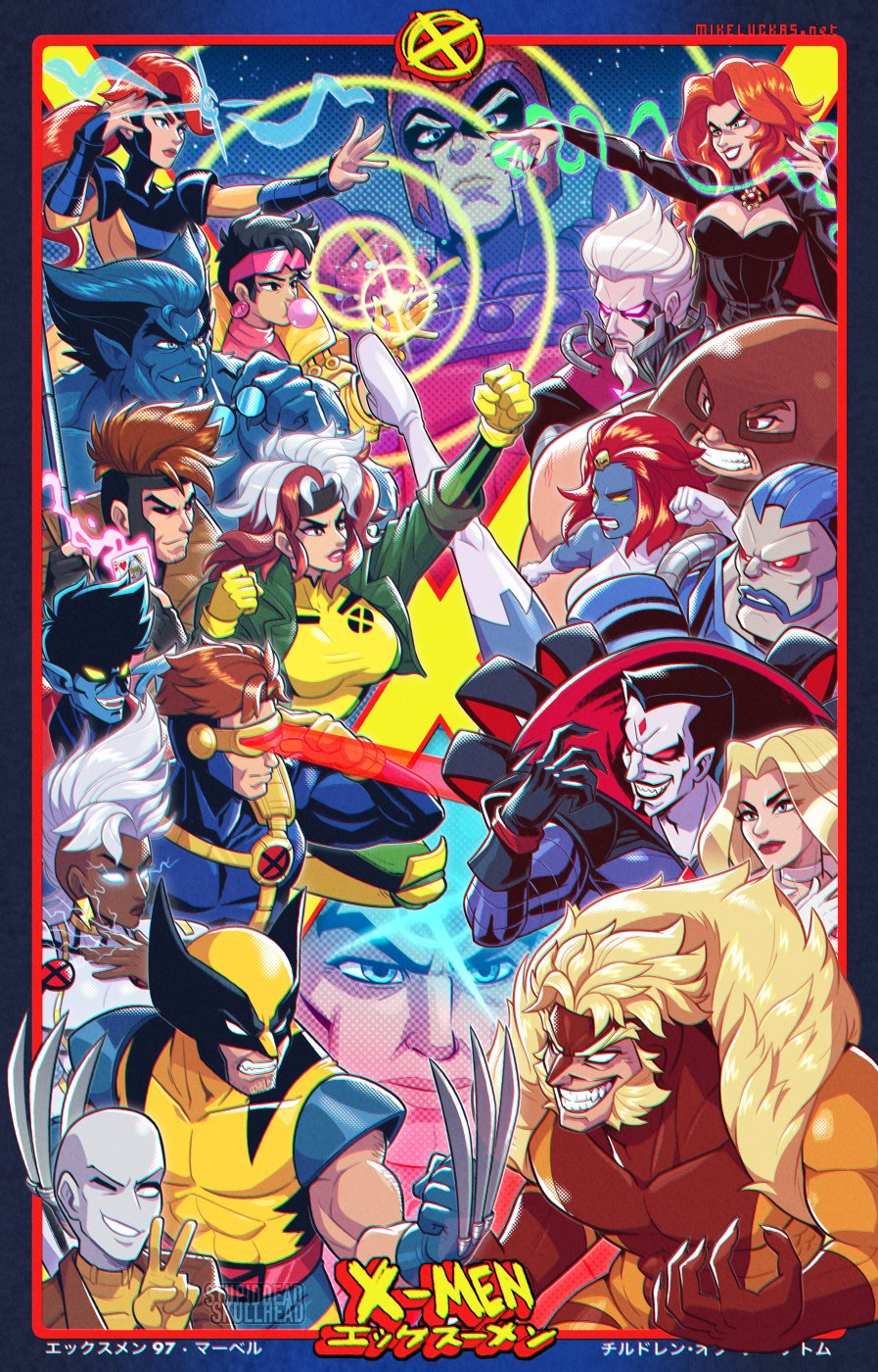 6+boys, 6+girls, apocalypse_(marvel), beast_(x-men), belt, bishop_(x-men), bodysuit, breasts