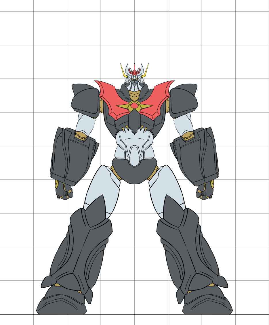 clenched_hands, full_body, horns, mazinger_(series), mazinkaiser, mazinkaiser_(robot), mecha, mobuseibihei