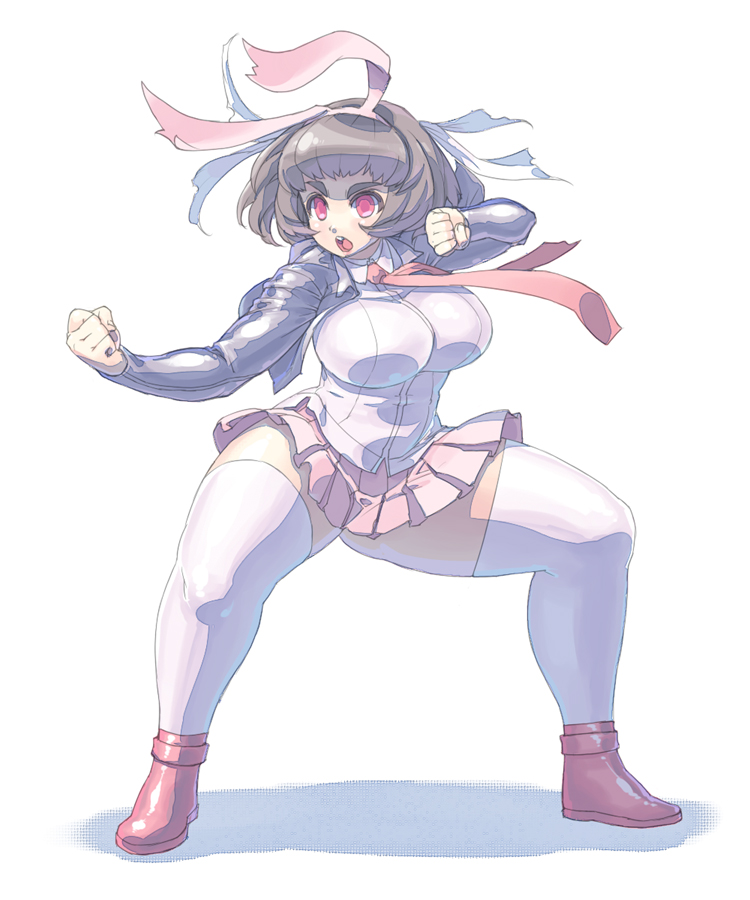 animal_ears, fax_ogawa, inaba_tewi, large_breasts, plump, rabbit_ears, tewi_inaba, thick_thighs