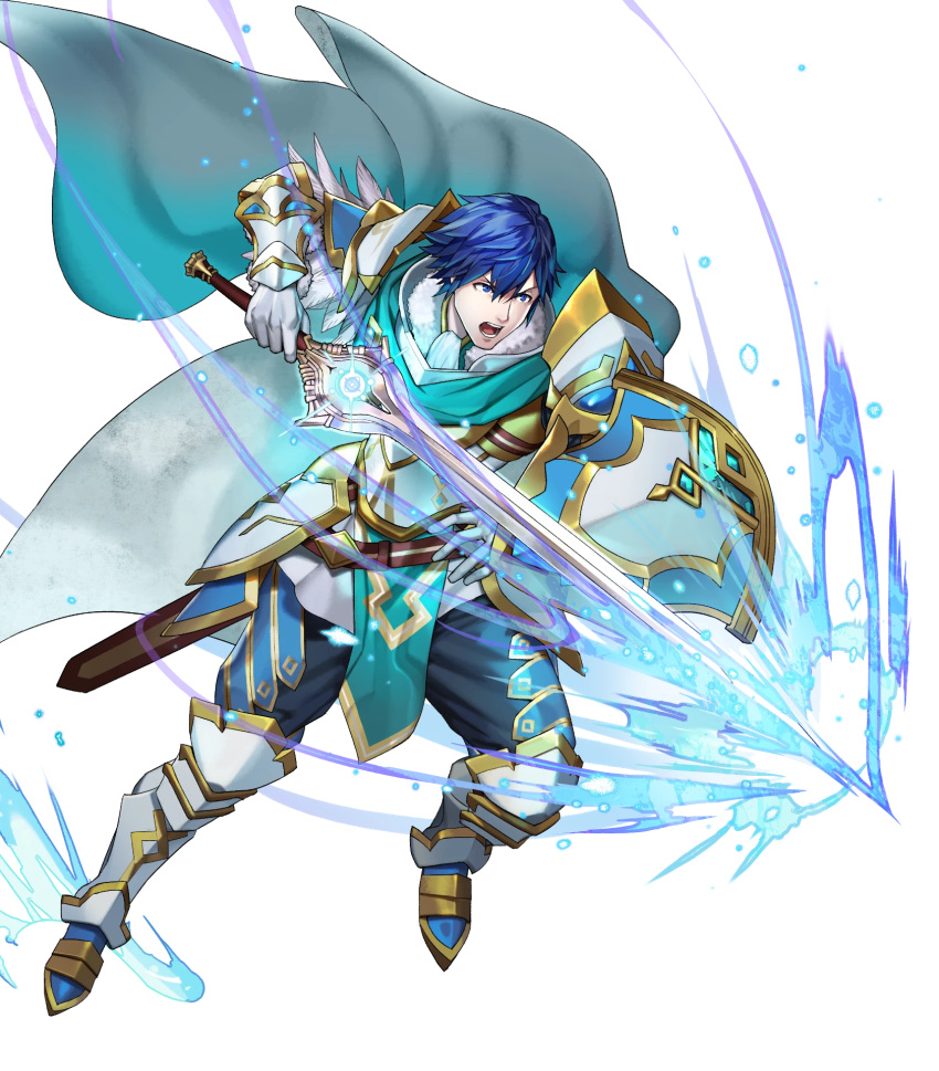 1boy, chrom_(fire_emblem), chrom_(resplendent)_(fire_emblem), fire_emblem, fire_emblem_awakening, fire_emblem_heroes, highres, non-web_source, official_alternate_costume, official_art, solo