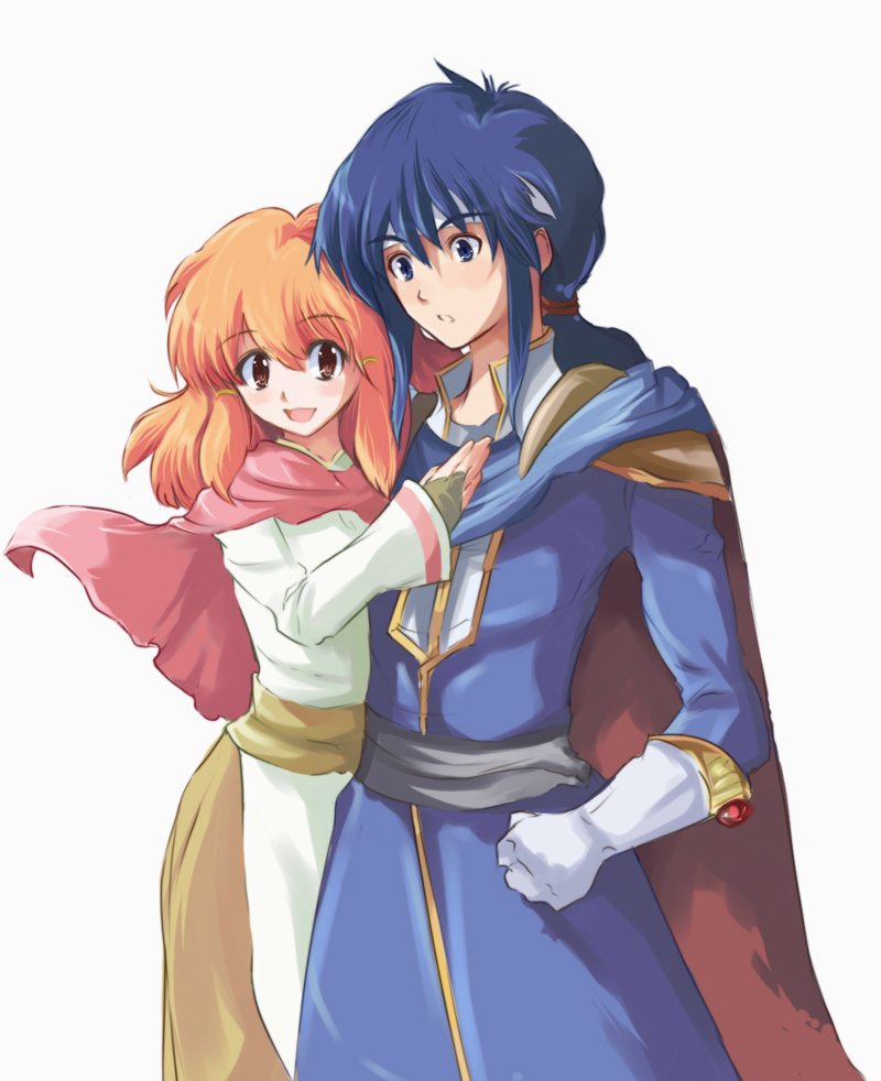 :d, blue_eyes, blue_hair, blush, brown_eyes, cape, cecile, celice_(fire_emblem)