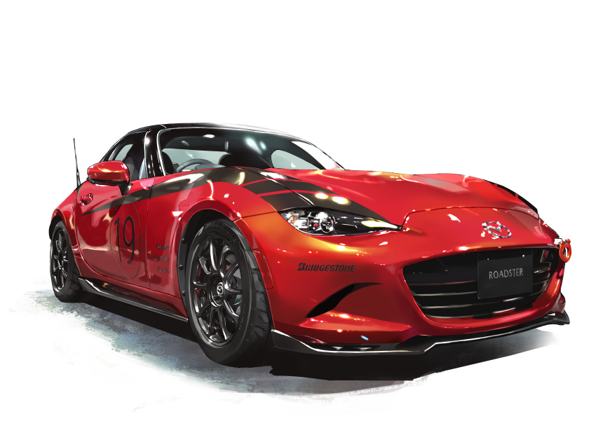 absurdres, bridgestone, car, highres, masa_(siriusu-koko), mazda, mazda_mx-5, mazda_mx-5_nd