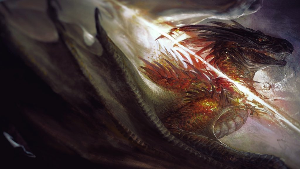 animal_focus, decapitation, dragon, horns, itotani_sairen, monster, no_humans, open_mouth