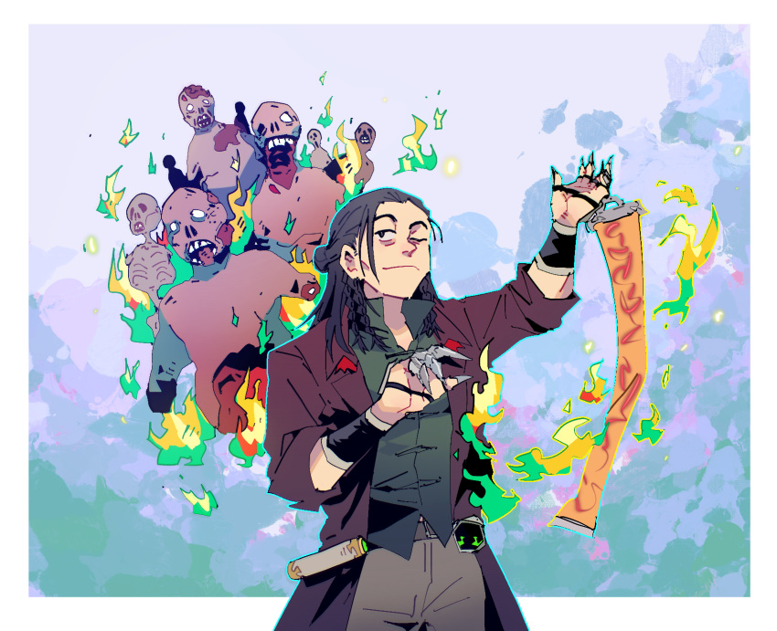 chinese, corpse, corpses, fire, mortal_kombat, mortal_kombat_11, pixiv, shang_tsung