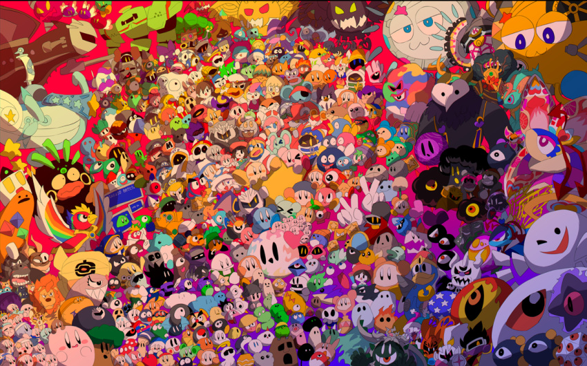 6+boys, 6+girls, 6+others, anniversary, awoofy, bandana, bandana_waddle_dee, batamon