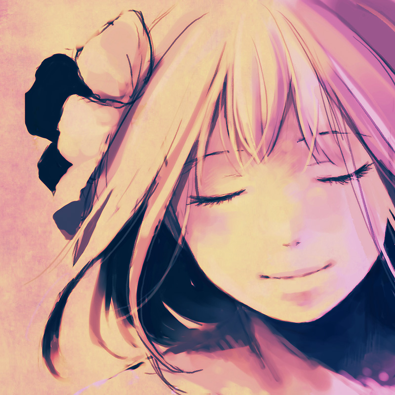 close-up, closed_eyes, face, idolmaster, lips, monochrome, mu_(artist), muted_color