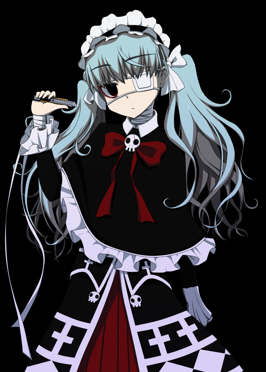 axanael, bandages, boxcutter, eyepatch, highres, naze, nitroplus, noko_(axanael)