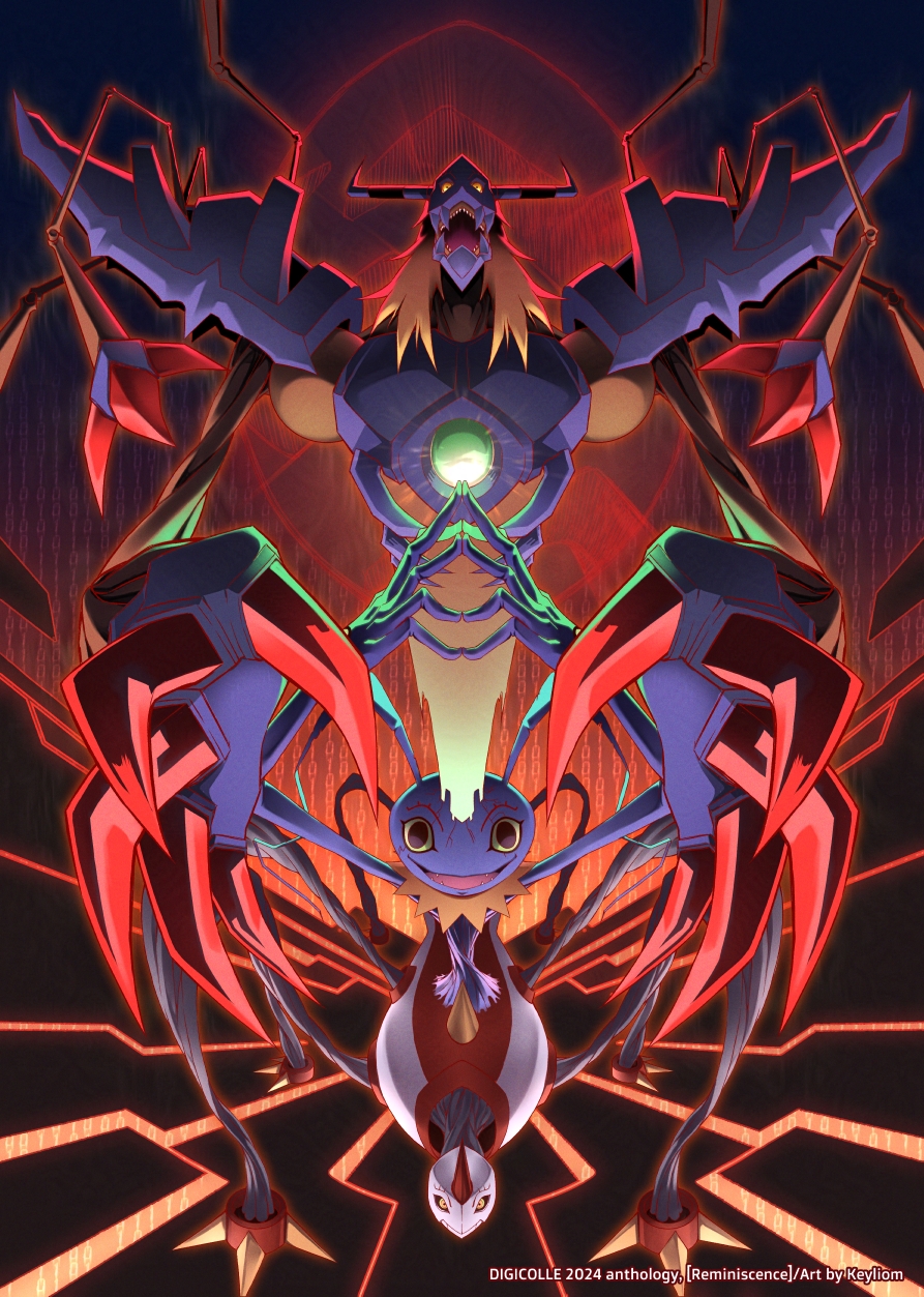 colored_skin, diablomon, digimon, digimon_(creature), digimon_adventure, digimon_adventure:_bokura_no_war_game, evolutionary_line, extra_legs