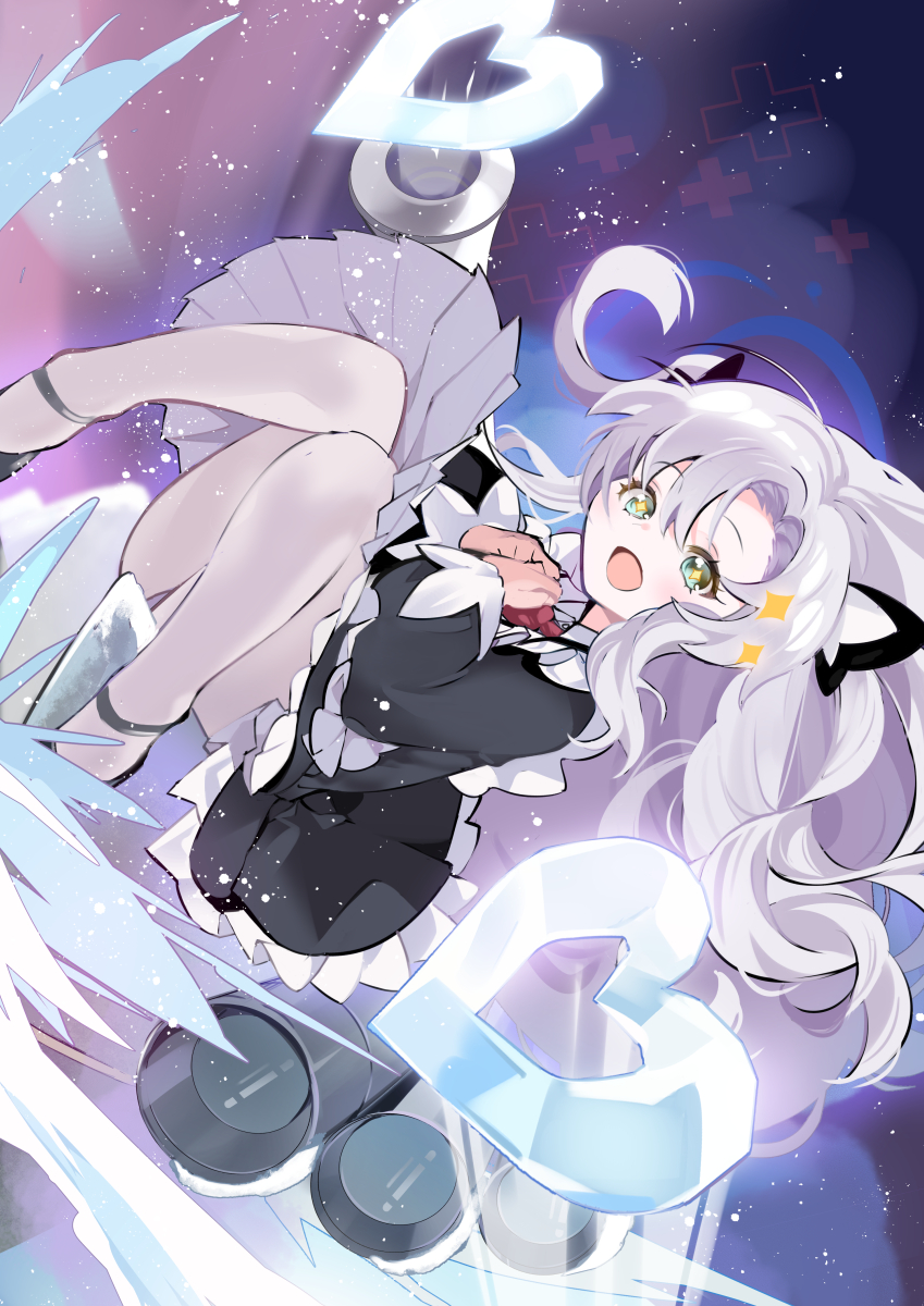 1girl, ann_(ann58533111), azur_lane, black_footwear, butterfly_hair_ornament, dress, frilled_dress, frills