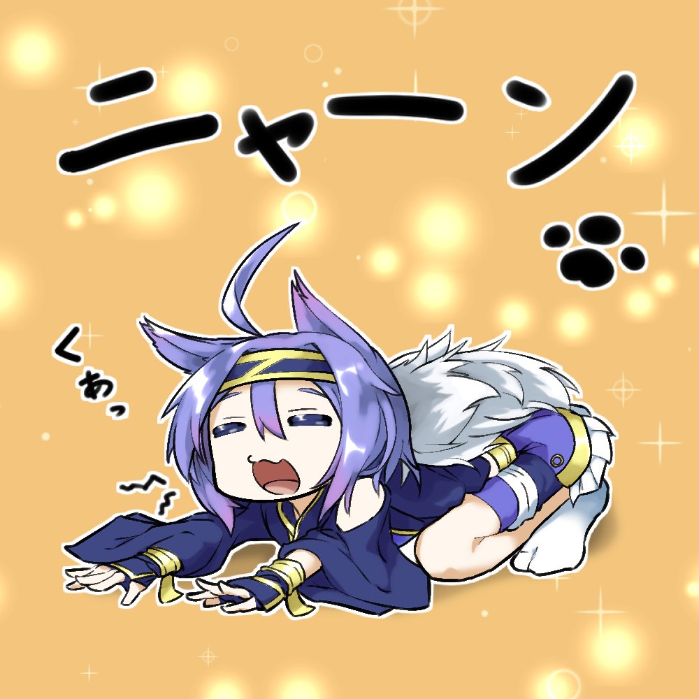 1girl, =_=, ahoge, atsu_toushirou_(tenka_hyakken), blue_eyes, cat_stretch, clothing_cutout, commentary
