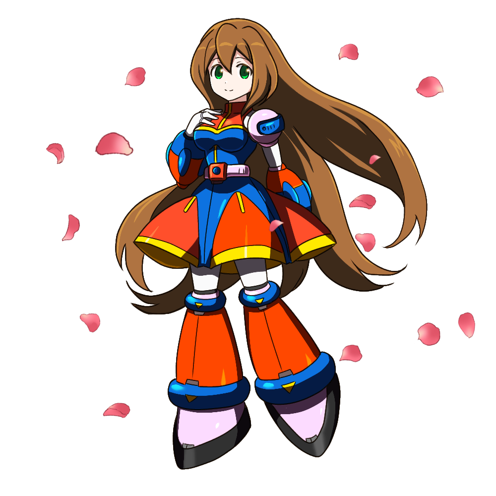 1girl, 398sky, alternate_hairstyle, blue_dress, brown_hair, dress, full_body, green_eyes
