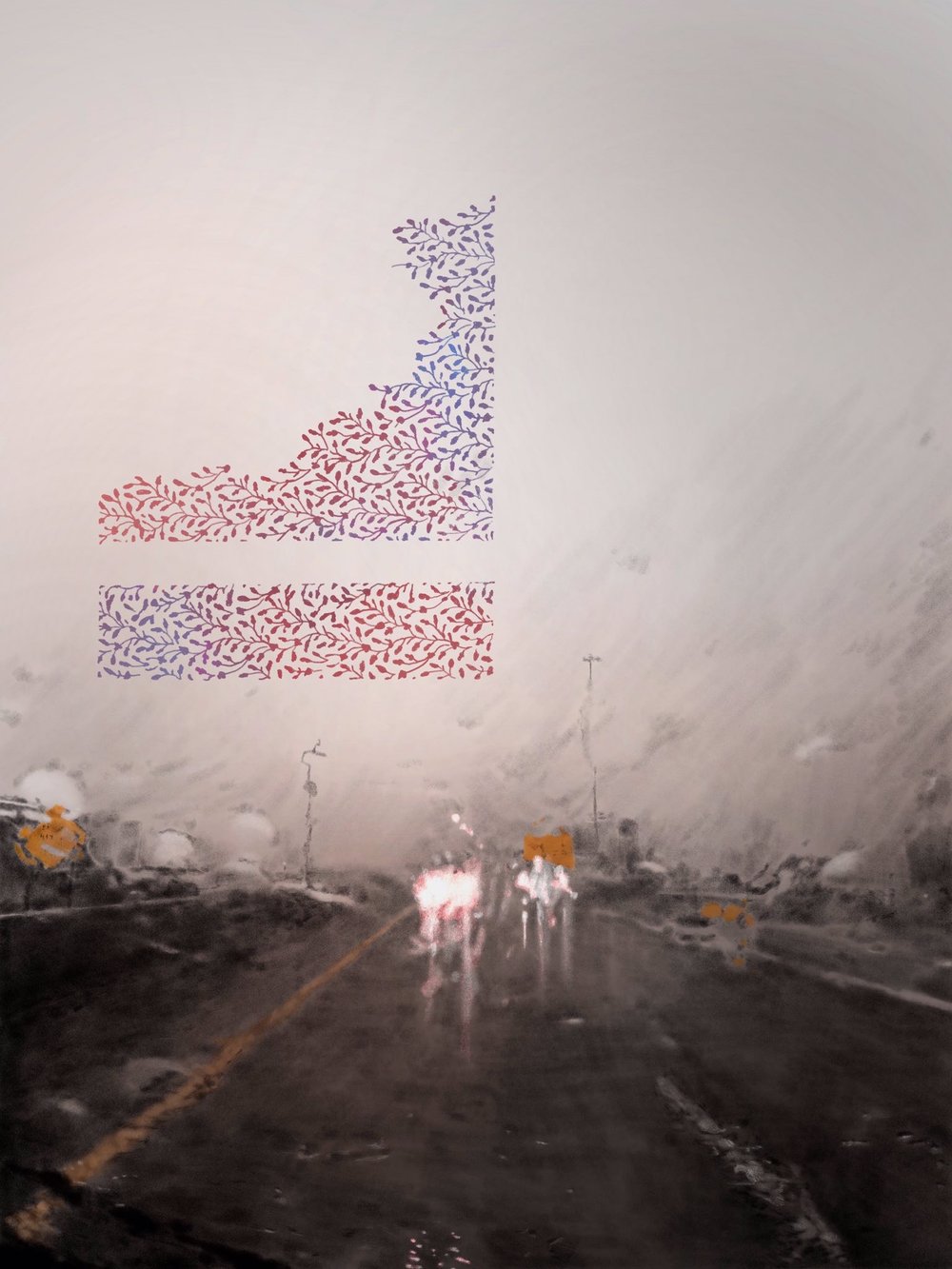 blurry, car, distortion, grey_sky, grey_theme, headlight_beam, highres, jessica_hayworth