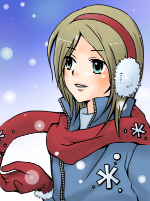 basil, blue_eyes, brown_hair, coat, ear_muffs, earmuffs, gloves, katekyo_hitman_reborn