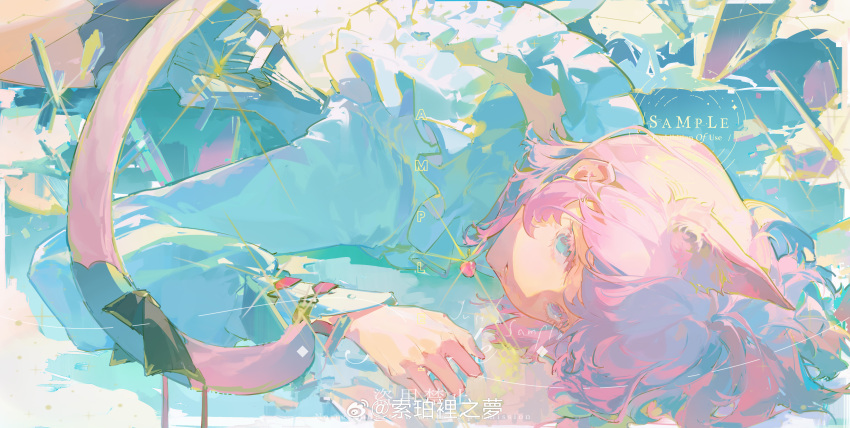 1girl, absurdres, animal_ears, artist_name, blue_eyes, cat_ears, cat_tail, cowboy_shot
