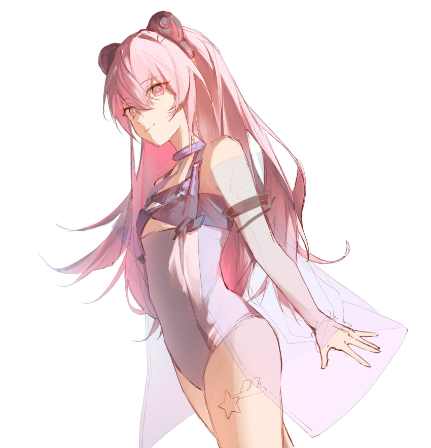 1girl, absurdres, alternate_costume, animal_ears, armlet, bare_shoulders, bear_ears, breasts