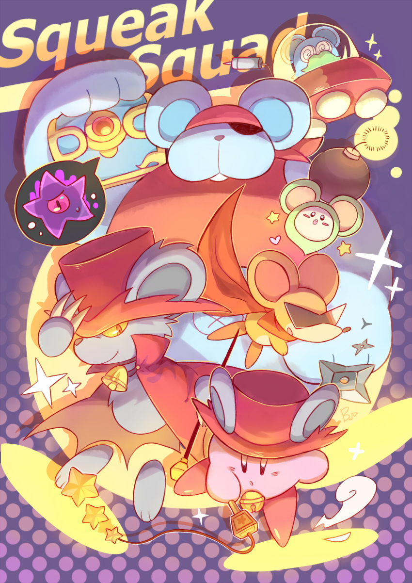 :o, animal, animal_ears, bandana, beco_(100me), bell, black_eyes, blush_stickers
