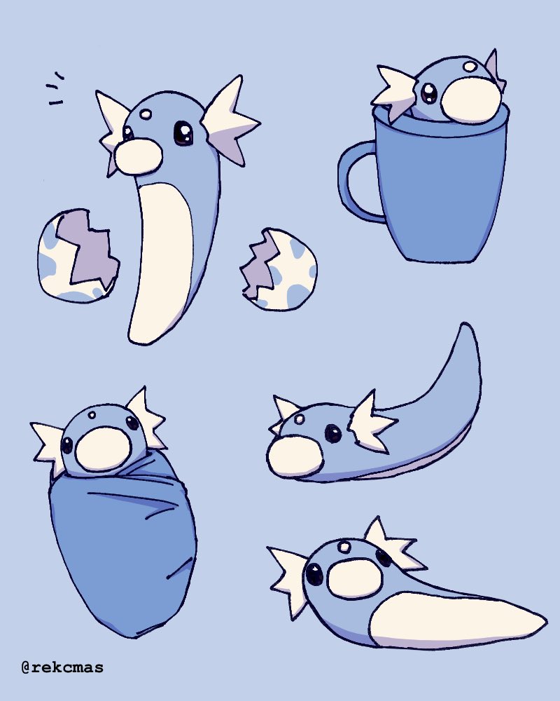 animal_focus, artist_name, baby_animal, blanket, blue_background, commentary, cracked_egg, cup