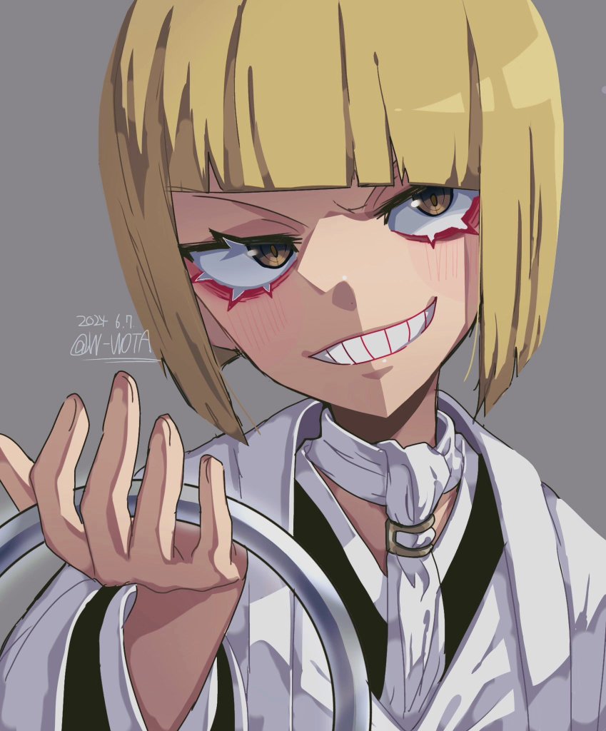 1boy, bleach, bleach:_sennen_kessen-hen, blunt_bangs, blunt_ends, blush, bob_cut, brown_eyes