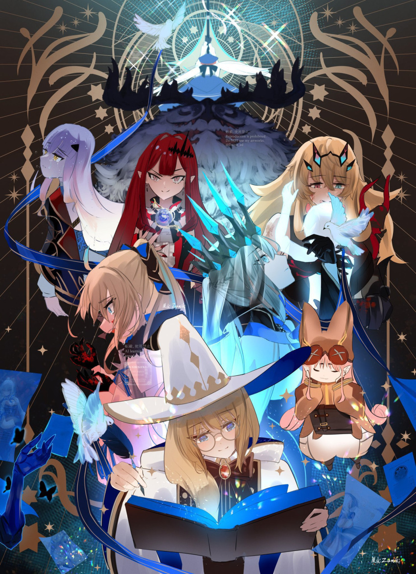 aesc_(fate), aesc_(rain_witch)_(fate), aesc_(savior)_(fate), armor, armored_dress, artoria_caster_(fate), artoria_pendragon_(fate), ascot
