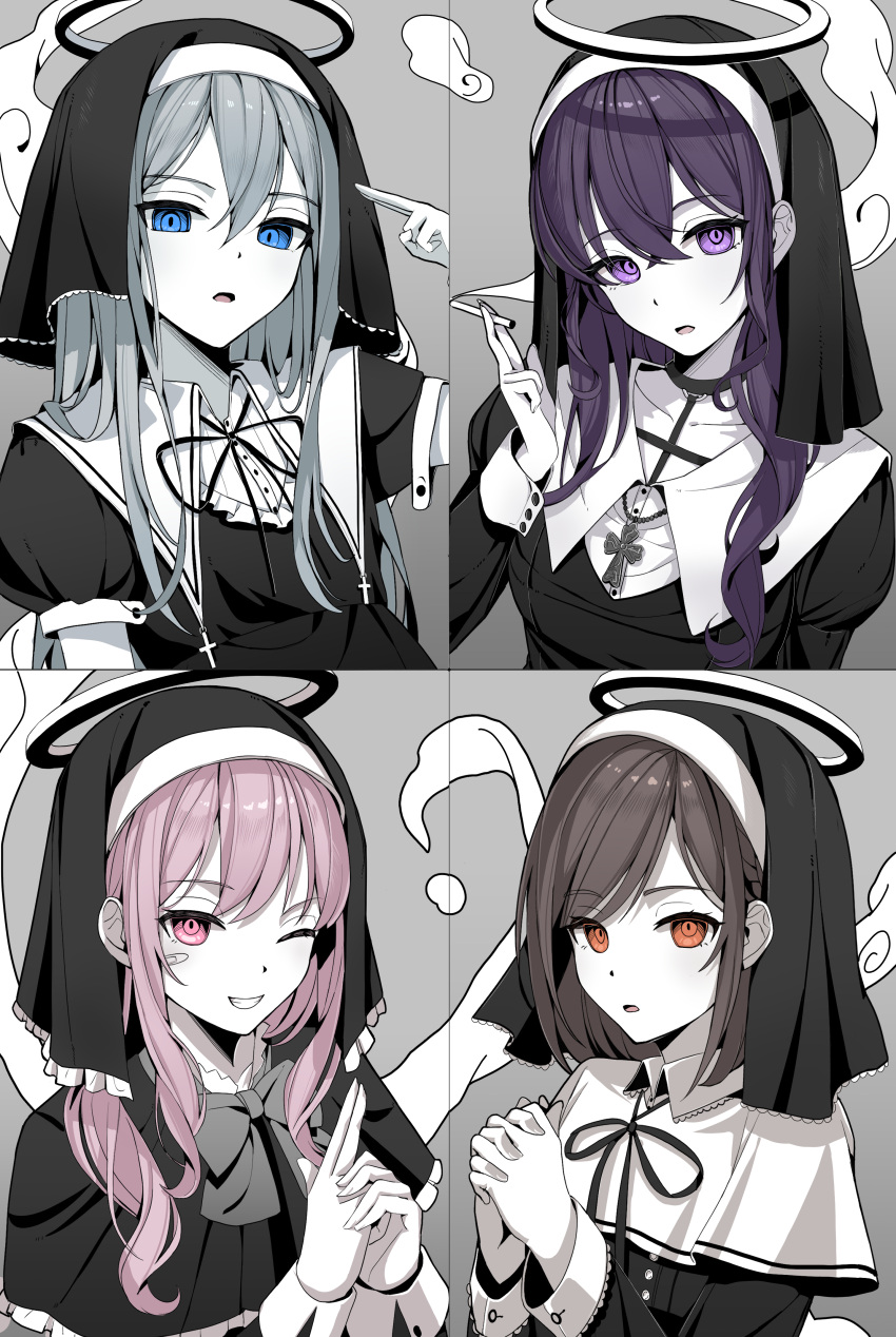1other, 25-ji_nightcord_de._(project_sekai), 3girls, absurdres, akiyama_mizuki, asahina_mafuyu, bandaid, bandaid_on_face
