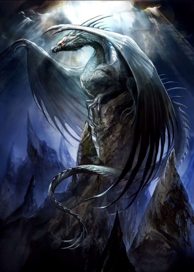 album_cover, animal_focus, claws, cover, dragon, from_side, full_body, glowing