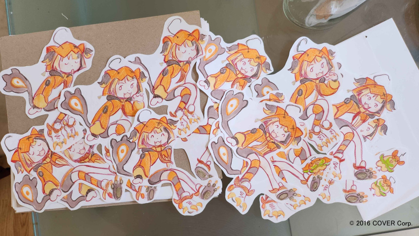1girl, :3, :d, :o, ^_^, absurdres, ahoge, animal_ear_hood