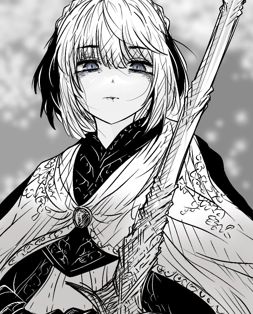 1girl, armor, braid, elden_ring, elden_ring:_shadow_of_the_erdtree, holding, holding_sword, holding_weapon