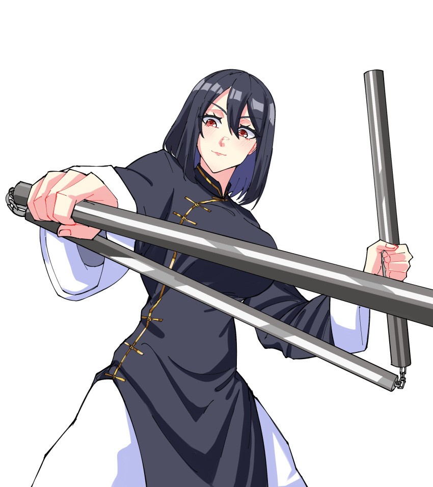 absurdres, china_dress, chinese_clothes, dress, fighting, fighting_stance, highres, kokoronokoibito