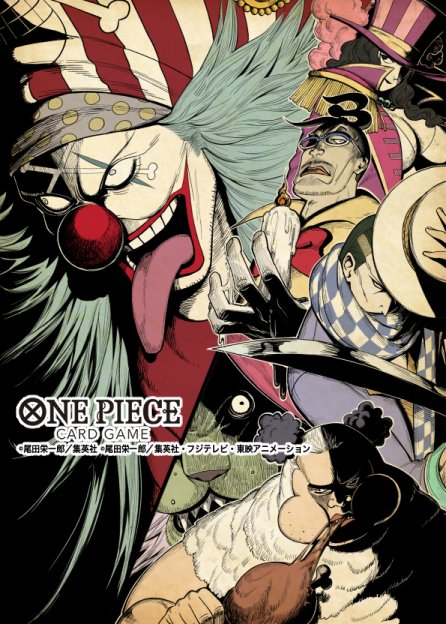 1girl, 4boys, alvida_(one_piece), bandana, beard_stubble, blue_hair, buggy_the_clown, cabaji