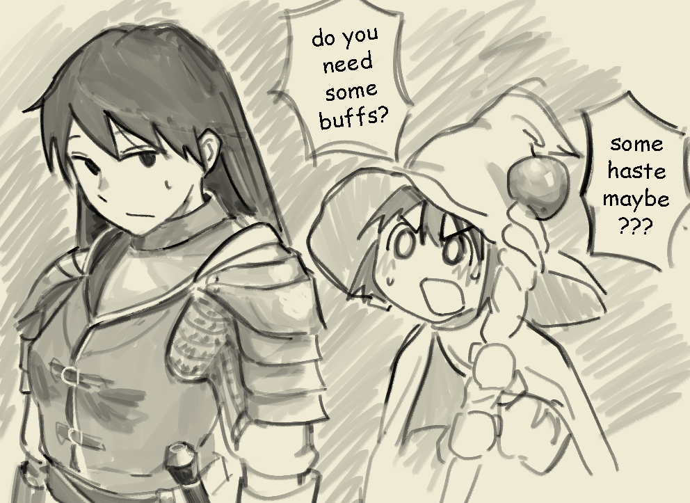 2girls, armor, azumanga_daioh, black_eyes, black_hair, bob_cut, denkirk, greyscale