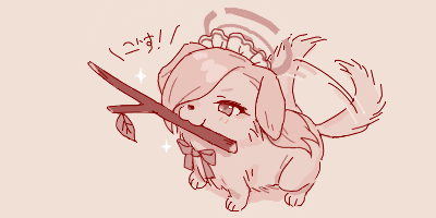 afterimage, animalization, asuna_(blue_archive), blue_archive, blush, dog, fetch, hair_over_one_eye