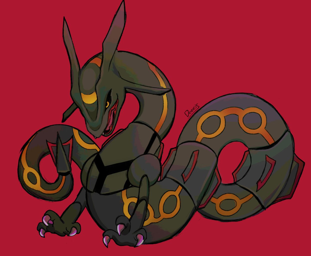 alternate_color, animal_focus, black_sclera, claws, colored_sclera, creature, doekis, dragon