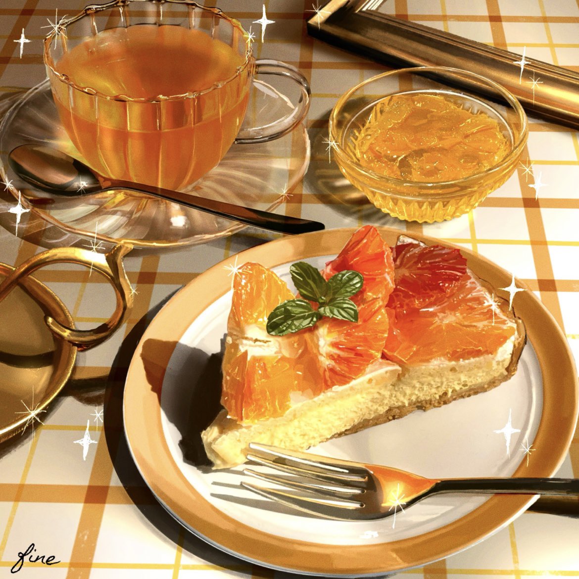 artist_name, bowl, cup, drinking_glass, empty_picture_frame, fine_9725, food, food_focus