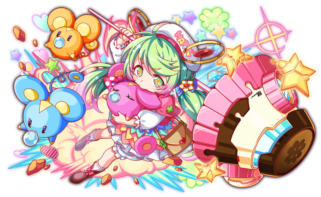 1girl, 3others, ahoge, alternate_costume, alternate_hair_color, alternate_hair_ornament, alternate_hairstyle, animal