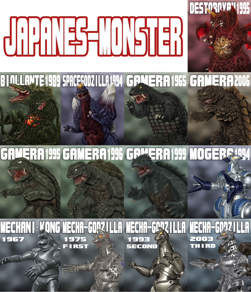 absurdres, age_progression, alien, amputee, anti-megalosaurus_force, autocannon, avant_gamera, biollante