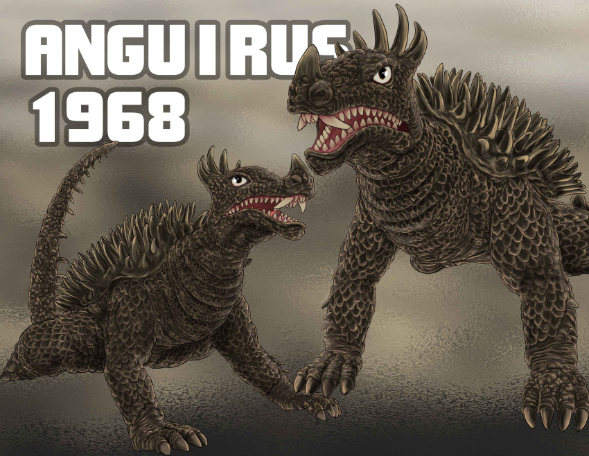 absurdres, anguirus, carapace, character_name, destroy_all_monsters, dinosaur, fangs, godzilla_(series)