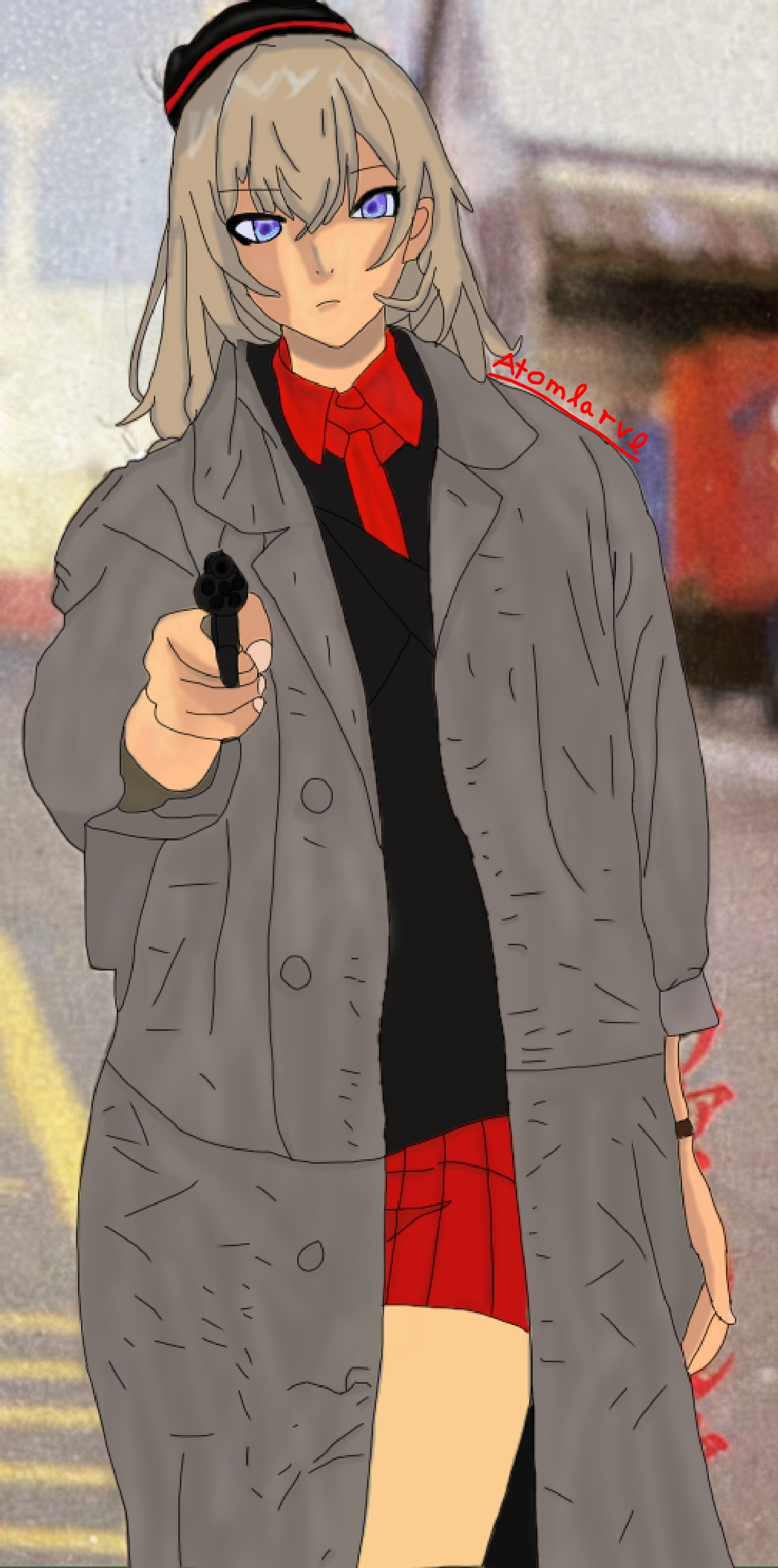 abunai_deka, atomlarve, girls_und_panzer, highres, itsumi_erika, non-web_source