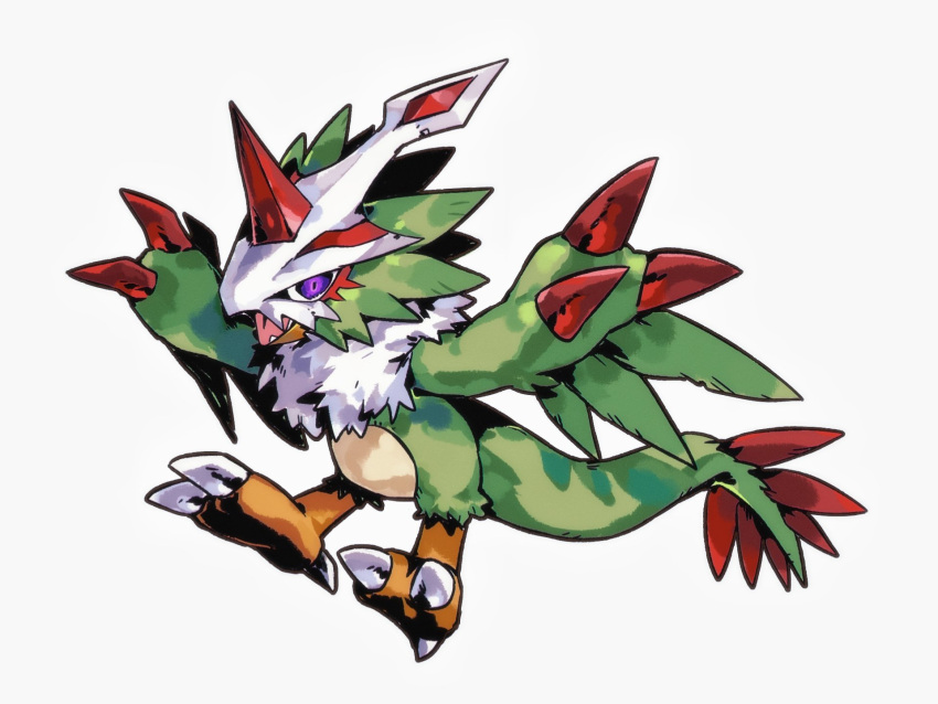 beak, bird, digimon, digimon_(creature), dragon, eye_mask, feathers, full_body