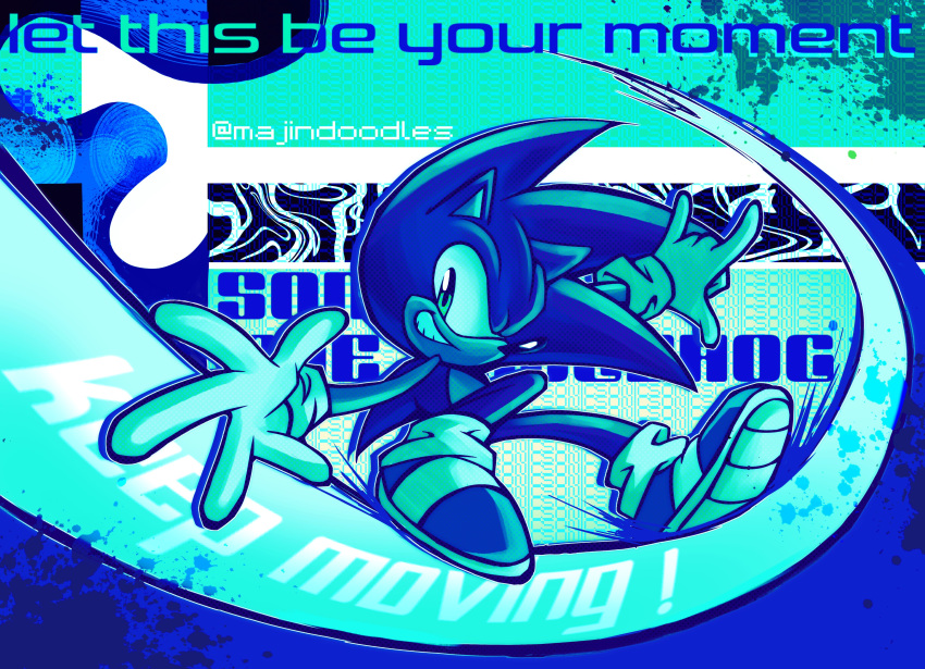 1boy, absurdres, animal_ears, animal_nose, blue_theme, character_name, english_commentary, english_text