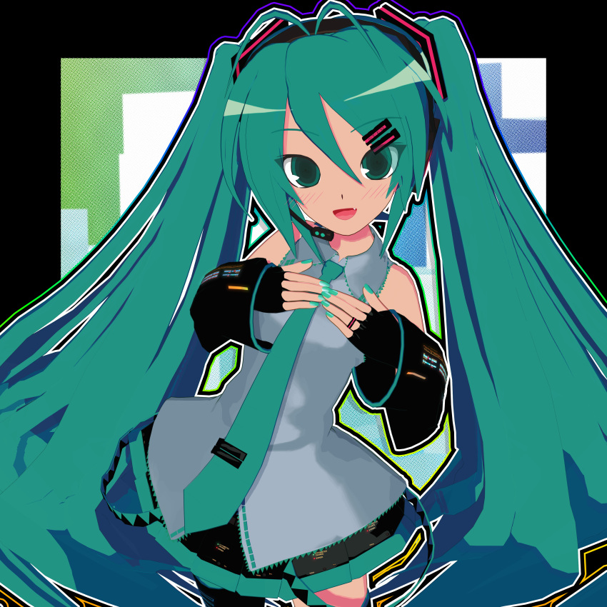 1girl, 3d, absurdres, animasa_model_(mikumikudance), aqua_eyes, aqua_hair, bare_shoulders, blue_eyes