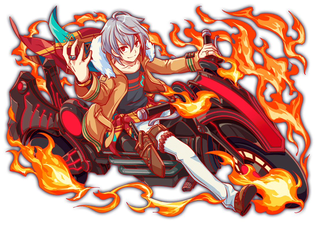 1boy, artist_request, belial_(crash_fever), black_shirt, black_sleeves, brown_footwear, cel_shading, chain