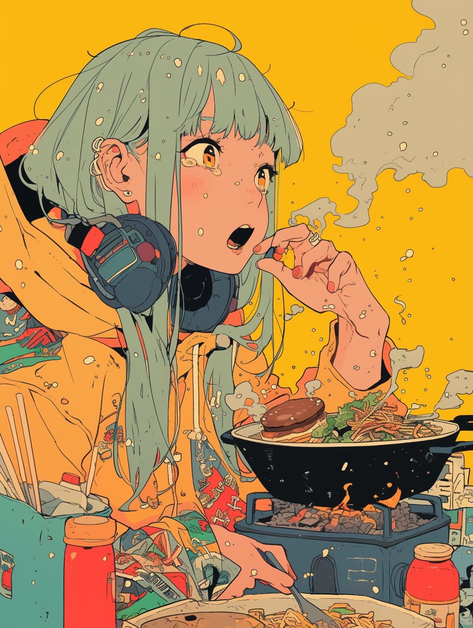 1girl, ado_(utaite), ai-generated, all_night_radio, blue_hair, bright_pupils, drawstring, ear_piercing