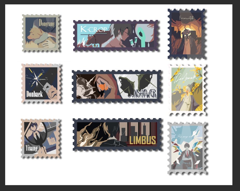 1girl, 2boys, brown_cloak, calf_(animal), cloak, dongbaek_(project_moon), dongrang_(project_moon), e.g.o_(project_moon)