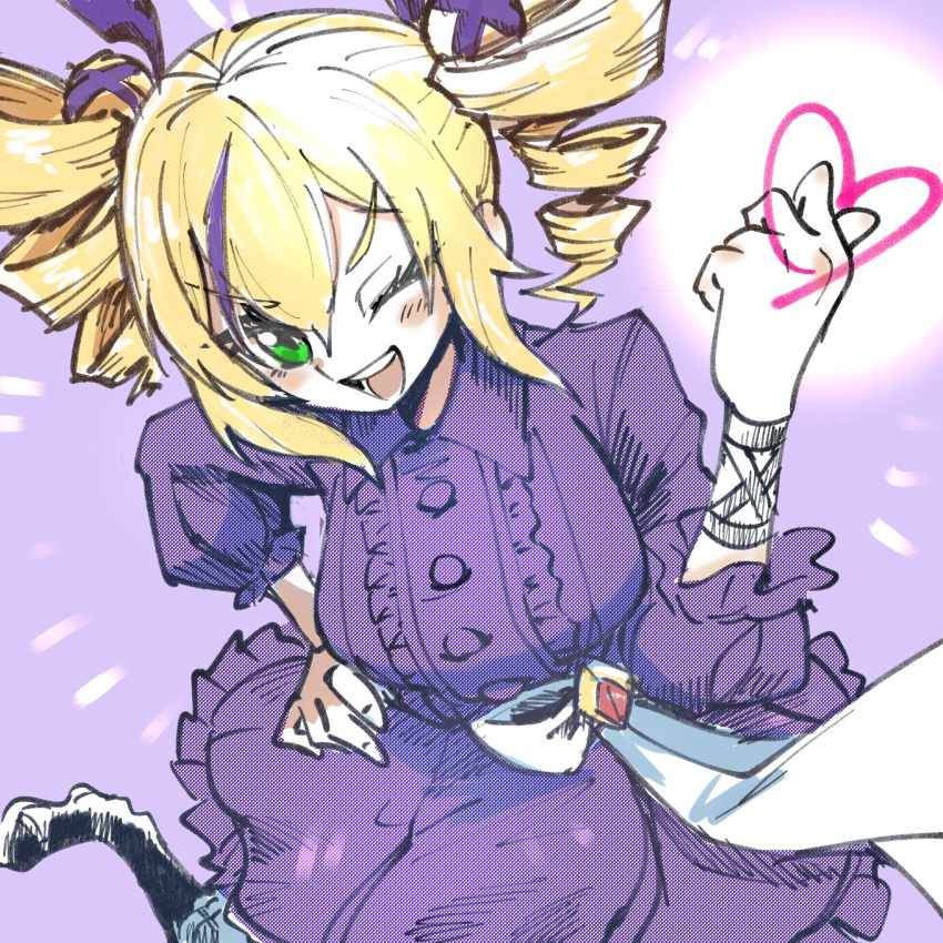 1girl, black_footwear, blonde_hair, blush, boots, cowboy_shot, digimon, digimon_card_game