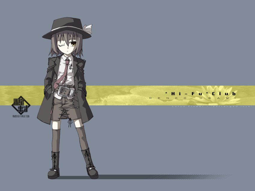 red-sight, red_(artist), solo, touhou, usami_renko, wallpaper