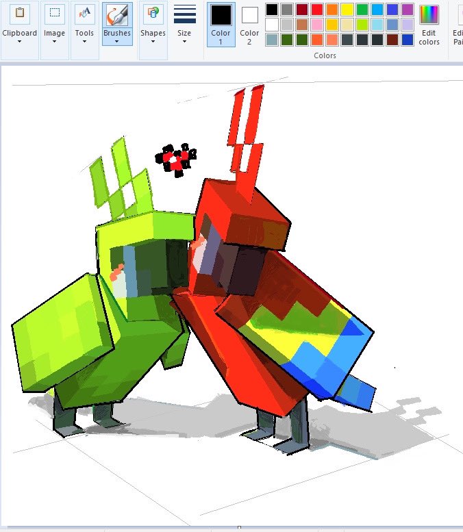 animal, animal_focus, art_program_in_frame, beak, bird, blush, english_text, full_body